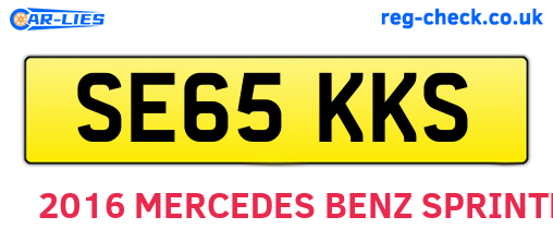 SE65KKS are the vehicle registration plates.