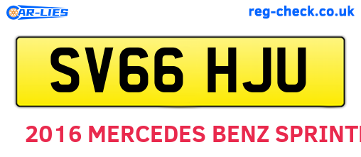 SV66HJU are the vehicle registration plates.