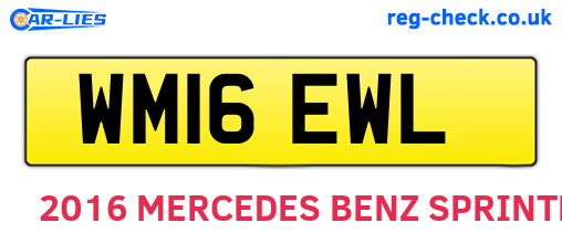 WM16EWL are the vehicle registration plates.