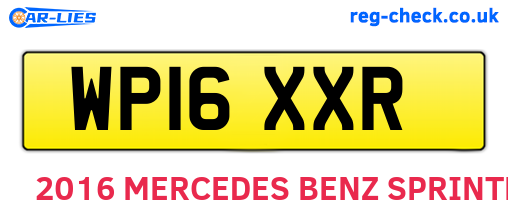 WP16XXR are the vehicle registration plates.