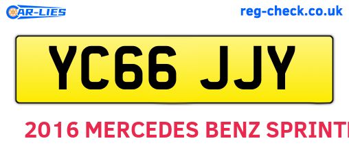 YC66JJY are the vehicle registration plates.