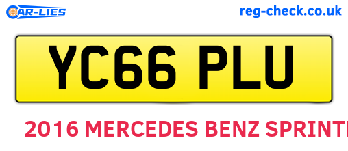 YC66PLU are the vehicle registration plates.