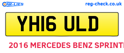 YH16ULD are the vehicle registration plates.