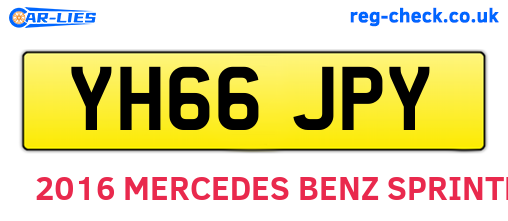YH66JPY are the vehicle registration plates.