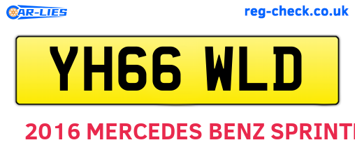 YH66WLD are the vehicle registration plates.