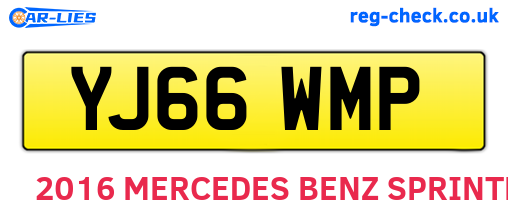 YJ66WMP are the vehicle registration plates.