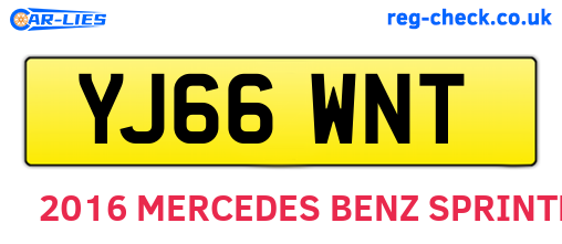 YJ66WNT are the vehicle registration plates.