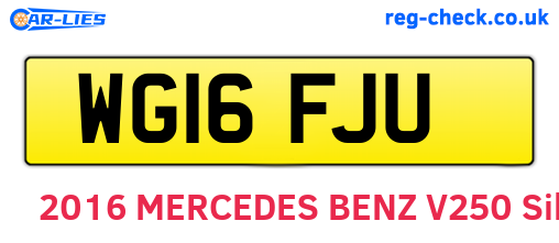 WG16FJU are the vehicle registration plates.