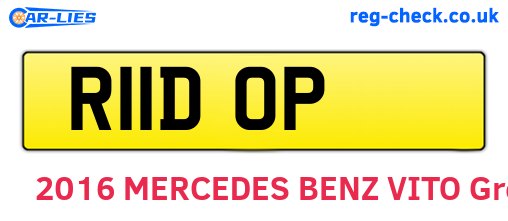 R11DOP are the vehicle registration plates.