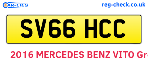 SV66HCC are the vehicle registration plates.