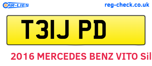 T31JPD are the vehicle registration plates.