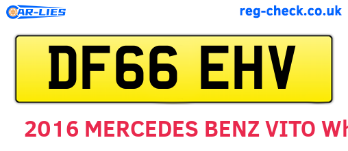 DF66EHV are the vehicle registration plates.