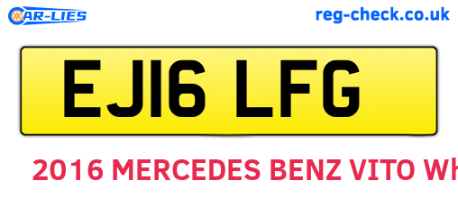 EJ16LFG are the vehicle registration plates.