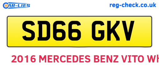 SD66GKV are the vehicle registration plates.