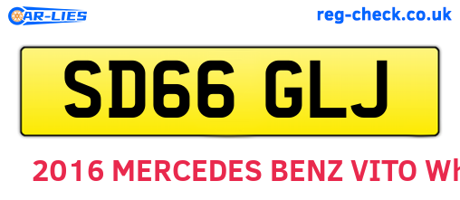 SD66GLJ are the vehicle registration plates.