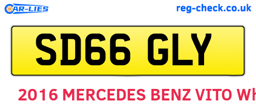 SD66GLY are the vehicle registration plates.