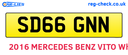 SD66GNN are the vehicle registration plates.