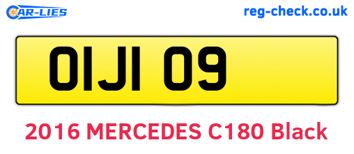 OIJ109 are the vehicle registration plates.