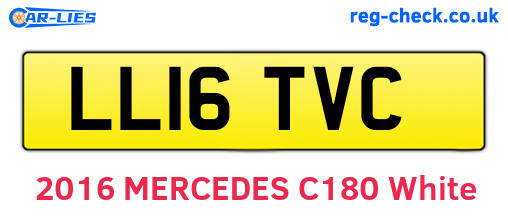 LL16TVC are the vehicle registration plates.