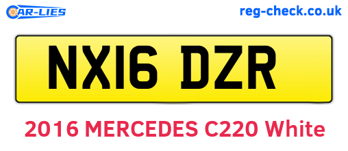 NX16DZR are the vehicle registration plates.