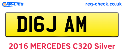 D16JAM are the vehicle registration plates.
