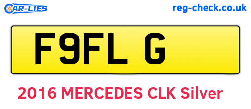 F9FLG are the vehicle registration plates.