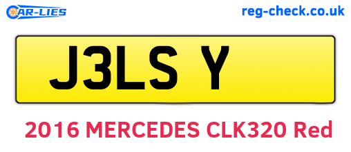 J3LSY are the vehicle registration plates.