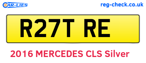 R27TRE are the vehicle registration plates.