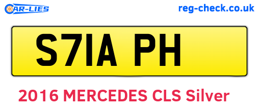 S71APH are the vehicle registration plates.