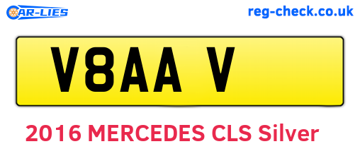 V8AAV are the vehicle registration plates.