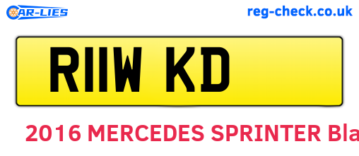 R11WKD are the vehicle registration plates.