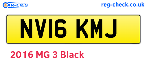 NV16KMJ are the vehicle registration plates.