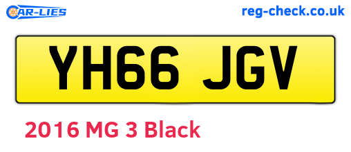 YH66JGV are the vehicle registration plates.