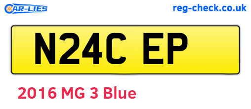 N24CEP are the vehicle registration plates.