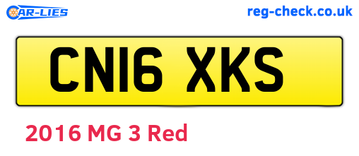CN16XKS are the vehicle registration plates.