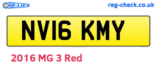 NV16KMY are the vehicle registration plates.