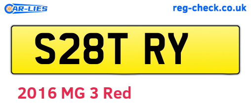 S28TRY are the vehicle registration plates.