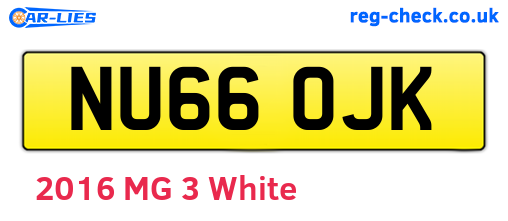 NU66OJK are the vehicle registration plates.
