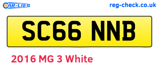 SC66NNB are the vehicle registration plates.