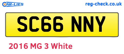 SC66NNY are the vehicle registration plates.