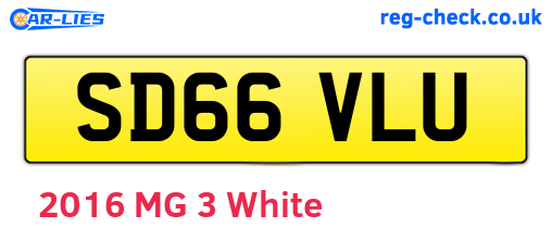 SD66VLU are the vehicle registration plates.