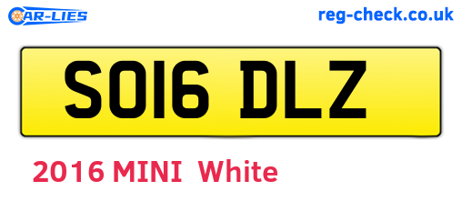 SO16DLZ are the vehicle registration plates.