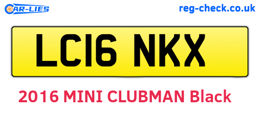 LC16NKX are the vehicle registration plates.