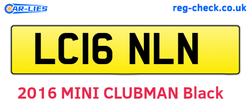 LC16NLN are the vehicle registration plates.