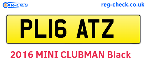 PL16ATZ are the vehicle registration plates.