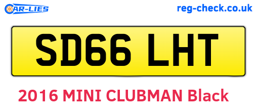 SD66LHT are the vehicle registration plates.