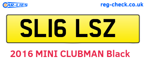 SL16LSZ are the vehicle registration plates.