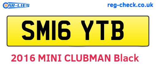 SM16YTB are the vehicle registration plates.