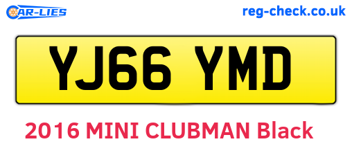YJ66YMD are the vehicle registration plates.