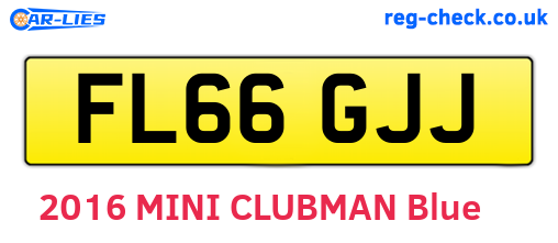 FL66GJJ are the vehicle registration plates.